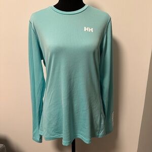 *HELLY HANSEN* Lt. Blue Long Sleeve Shirt Size Large